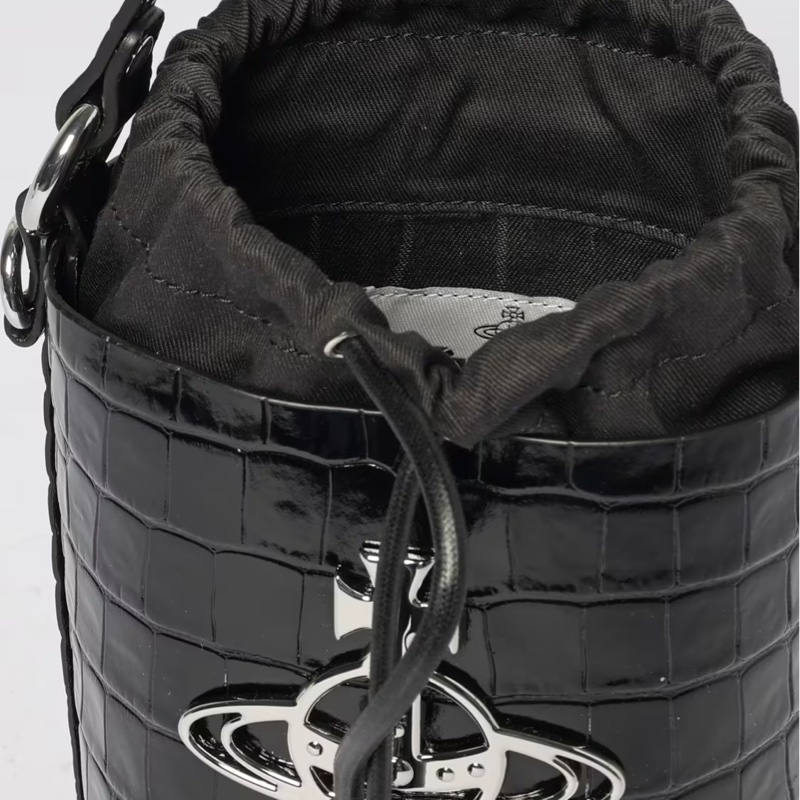 Vivienne Westwood Daisy 仿鱷魚皮紋兩用水桶包-4