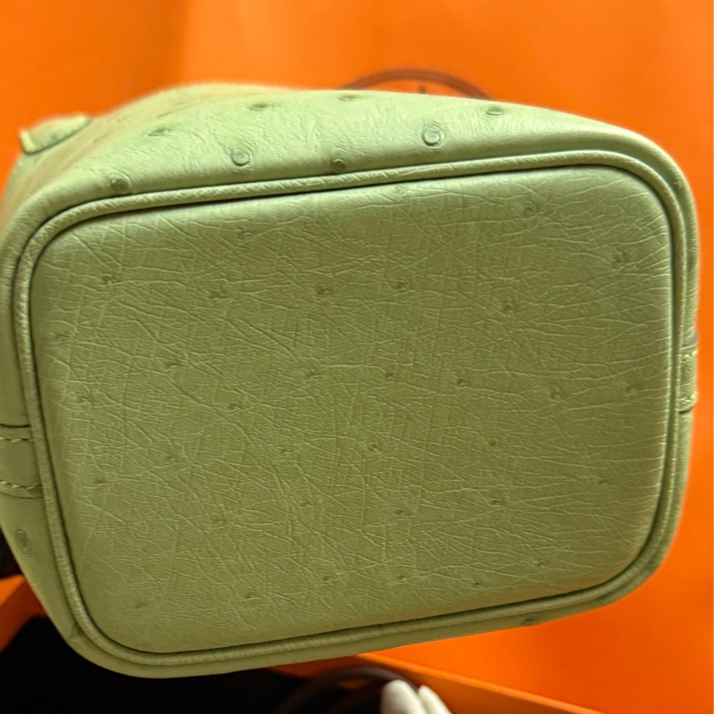 ✨【極罕珍藏】Hermès迷你micro Picotin 駝鳥皮 Picotin Micro Ostrich Vert Criquet｜專櫃級狀態✨-7