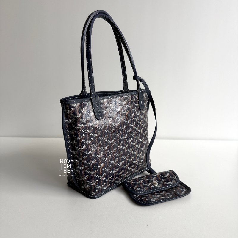 閒置新🫰🏻 Goyard 戈雅 Mini Tote Bag 深藍💙-1