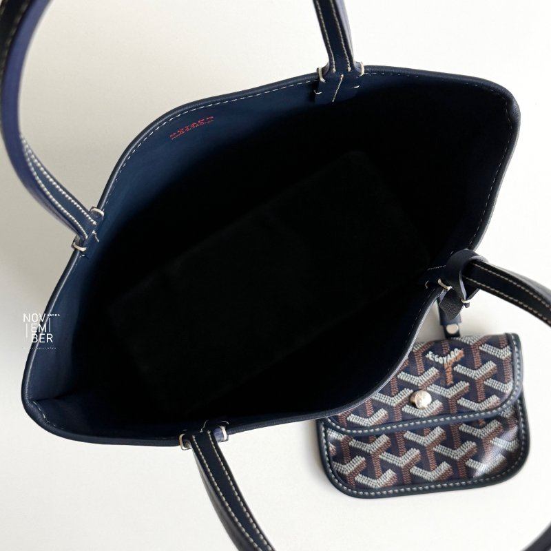 閒置新🫰🏻 Goyard 戈雅 Mini Tote Bag 深藍💙-3