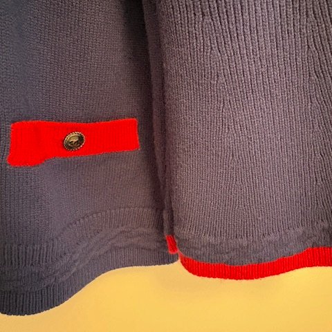 Chanel 100% cashmere經典兩口袋開襟衫-5