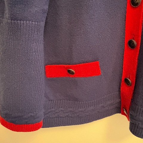 Chanel 100% cashmere經典兩口袋開襟衫-6