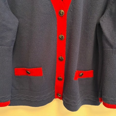 Chanel 100% cashmere經典兩口袋開襟衫-7