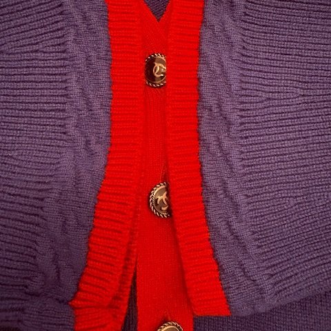 Chanel 100% cashmere經典兩口袋開襟衫-8