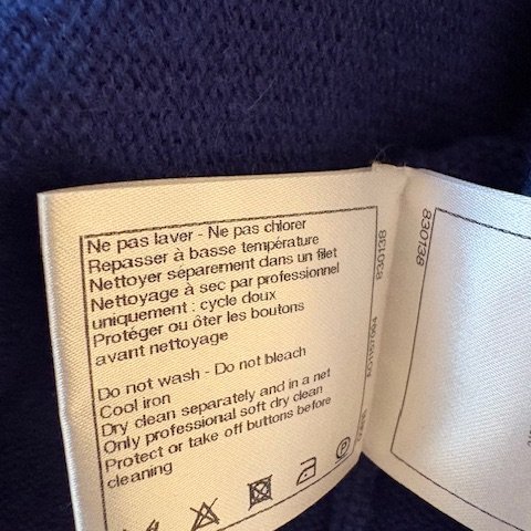 Chanel 100% cashmere經典兩口袋開襟衫-15