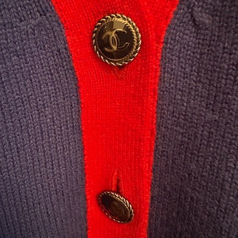 Chanel 100% cashmere經典兩口袋開襟衫-17