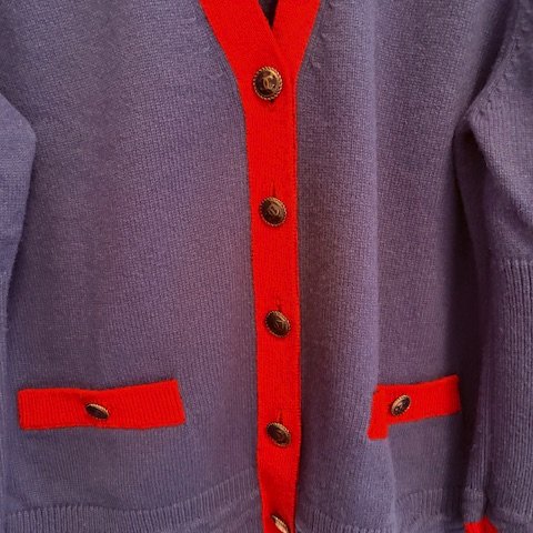 Chanel 100% cashmere經典兩口袋開襟衫-20