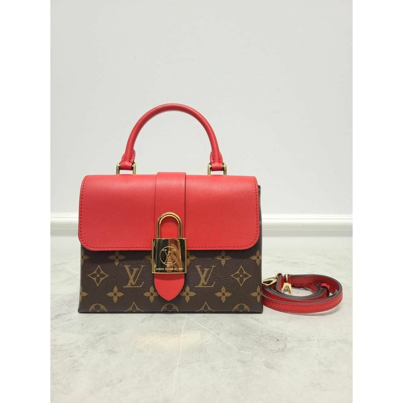 【包稅】LOUIS VUITTON 紅色 Monogram Rocky BB 肩背包-7