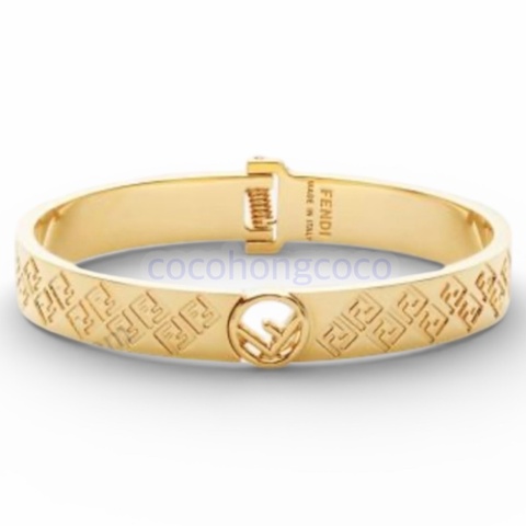 FENDI 金色金屬手環