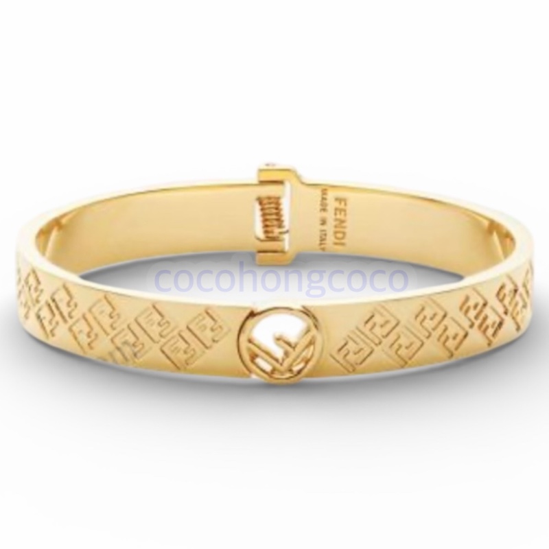 FENDI 金色金屬手環-0