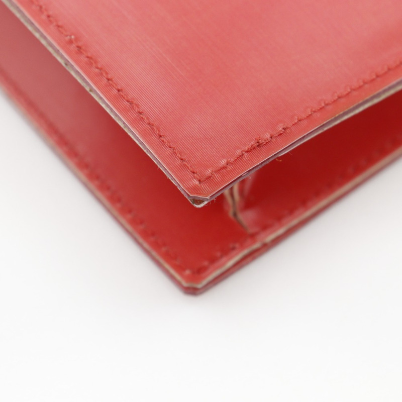 香奈兒全像鏈條單肩包，Coco標誌，乙烯基材質，紅色，開口，女士款-3