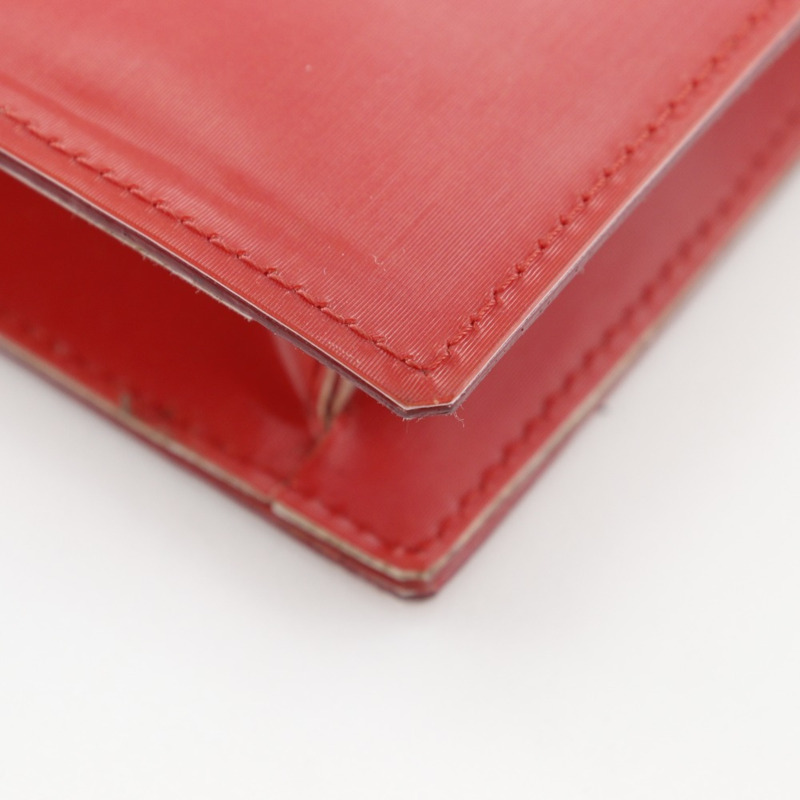 香奈兒全像鏈條單肩包，Coco標誌，乙烯基材質，紅色，開口，女士款-4