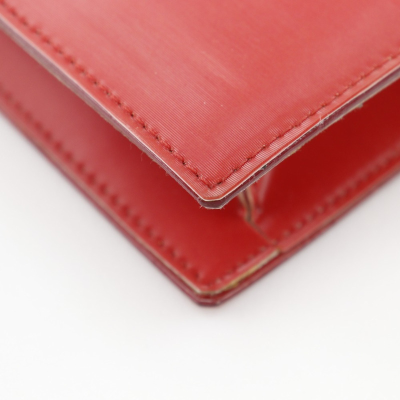 香奈兒全像鏈條單肩包，Coco標誌，乙烯基材質，紅色，開口，女士款-5