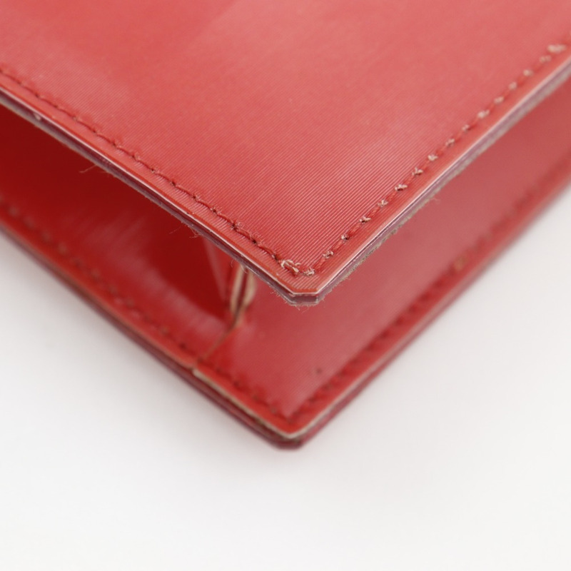 香奈兒全像鏈條單肩包，Coco標誌，乙烯基材質，紅色，開口，女士款-6