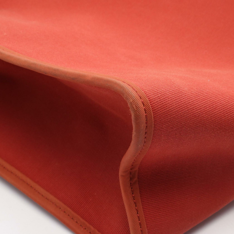 愛馬仕 Herbag Zip PM 單肩手提包 R Toile 高級皮革 Rouge H 二手 SHW-6