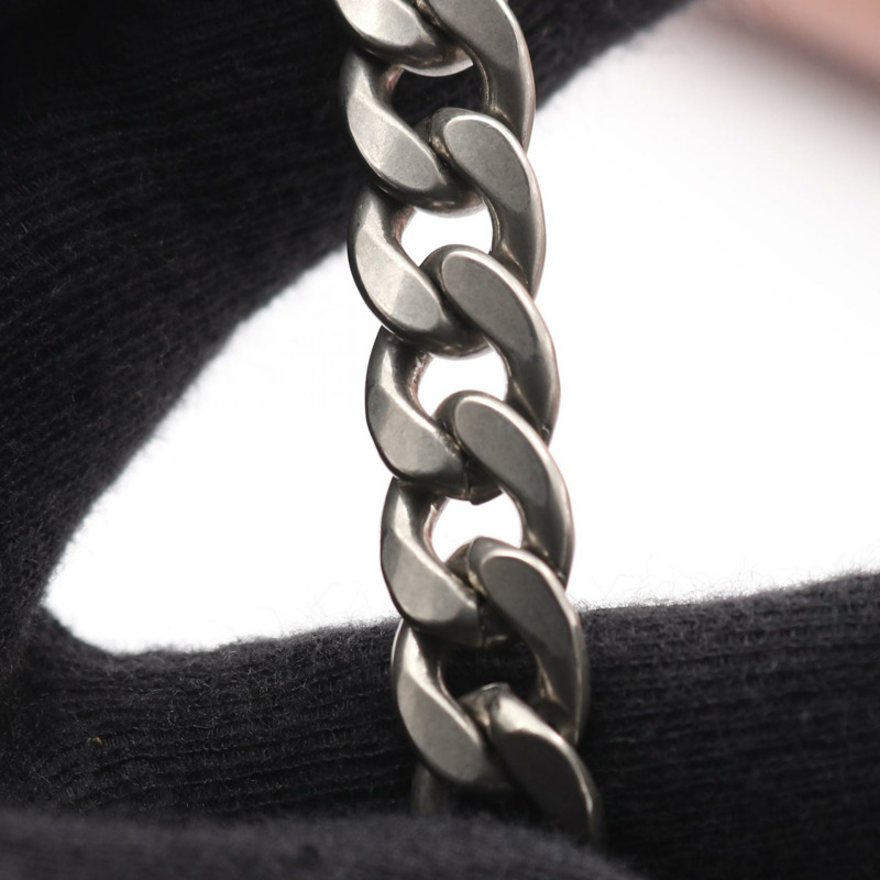 PRADA NAPPA IMPUNTURE 鏈條肩背斜背包 1BP013 皮革 粉紅色 二手-9