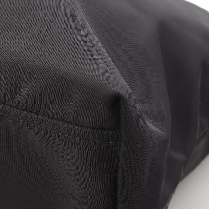 PRADA Cahier Trompe-l'oeil 托特包 單肩包 尼龍 Saffiano 皮革 黑色 二手-4