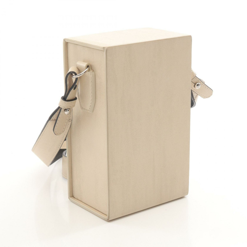 FENDI Box 斜背包單肩包 7VA519 皮革 米色 二手 男女通用-1