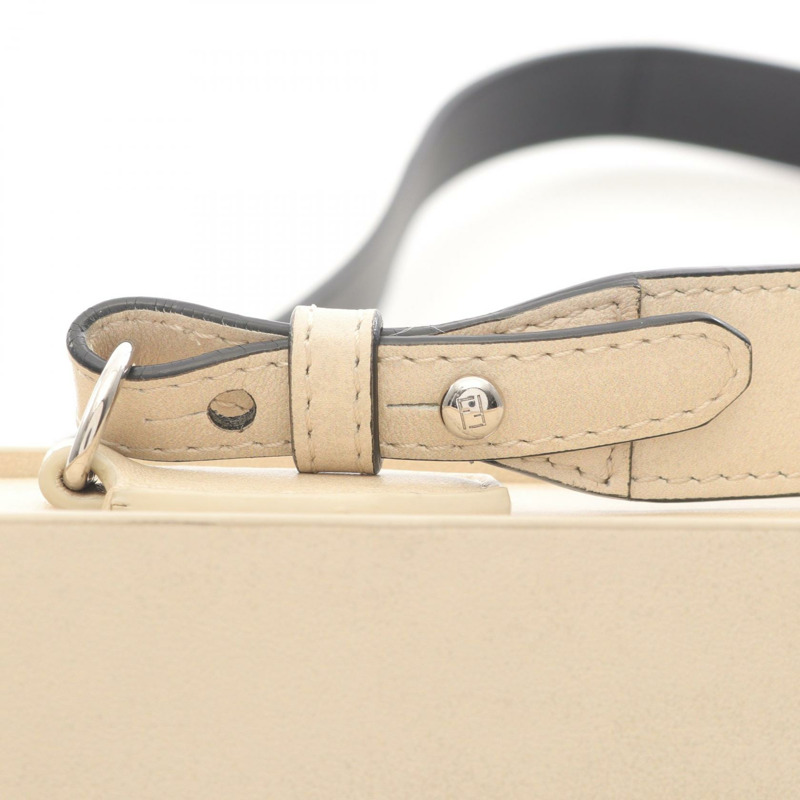 FENDI Box 斜背包單肩包 7VA519 皮革 米色 二手 男女通用-6