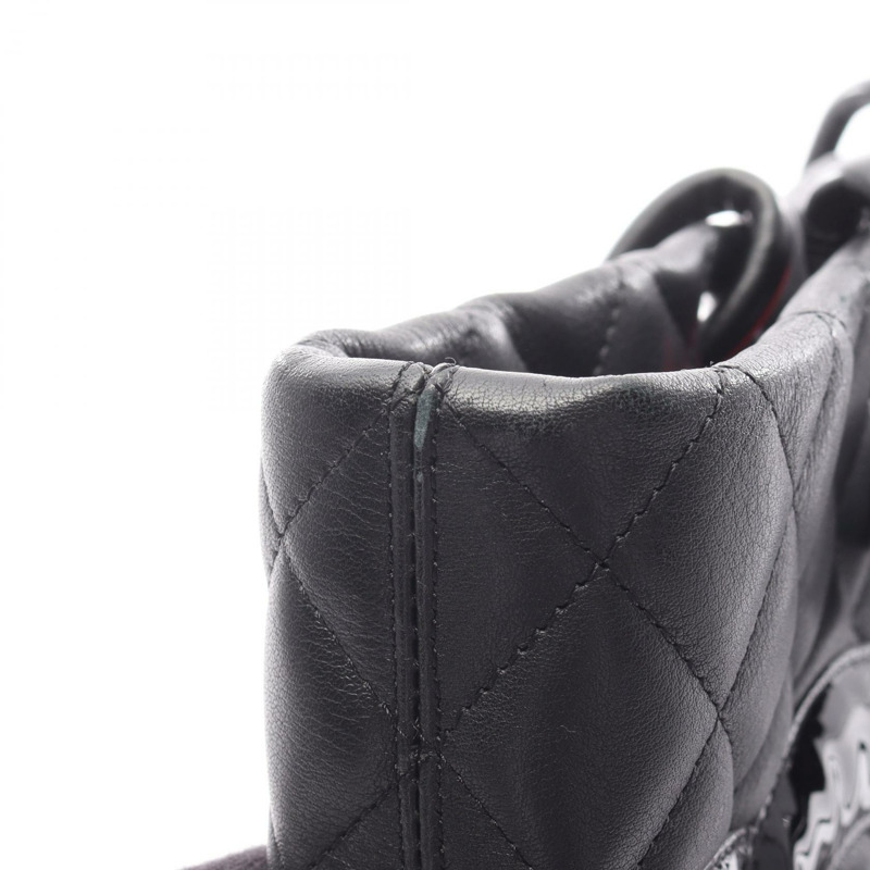 香奈兒 Cambon 系列大單肩托特包，羊皮黑色，二手女款-8