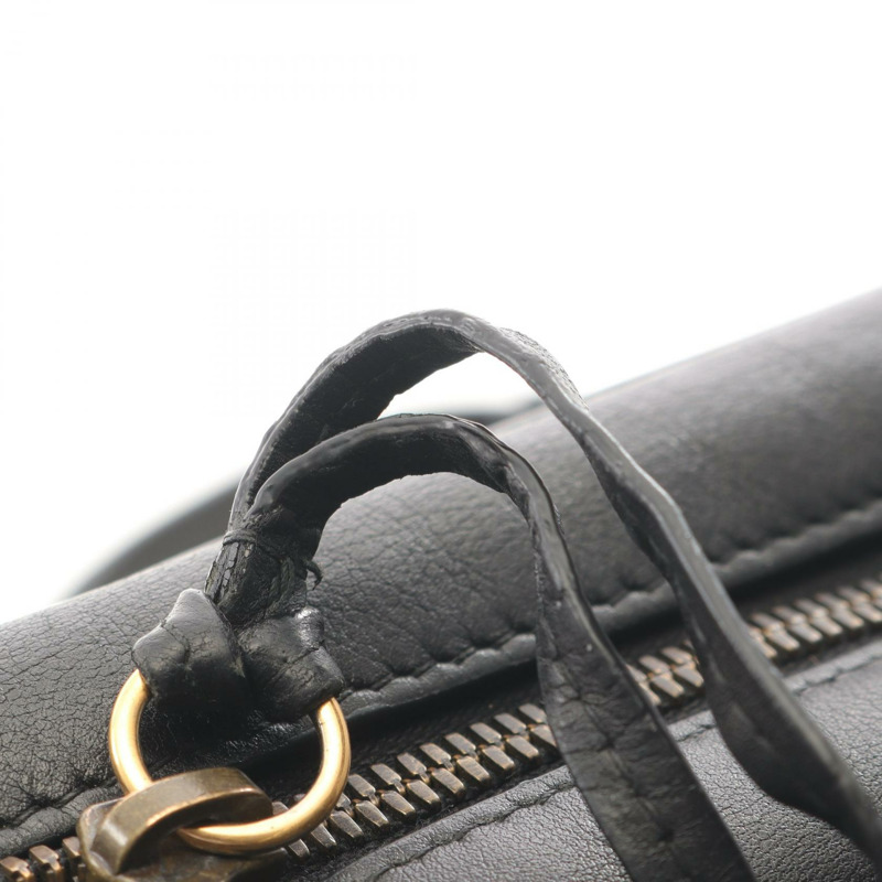 GUCCI GG Marmont 鏈條單肩斜背包 447632 黑色皮革 二手 女士-7