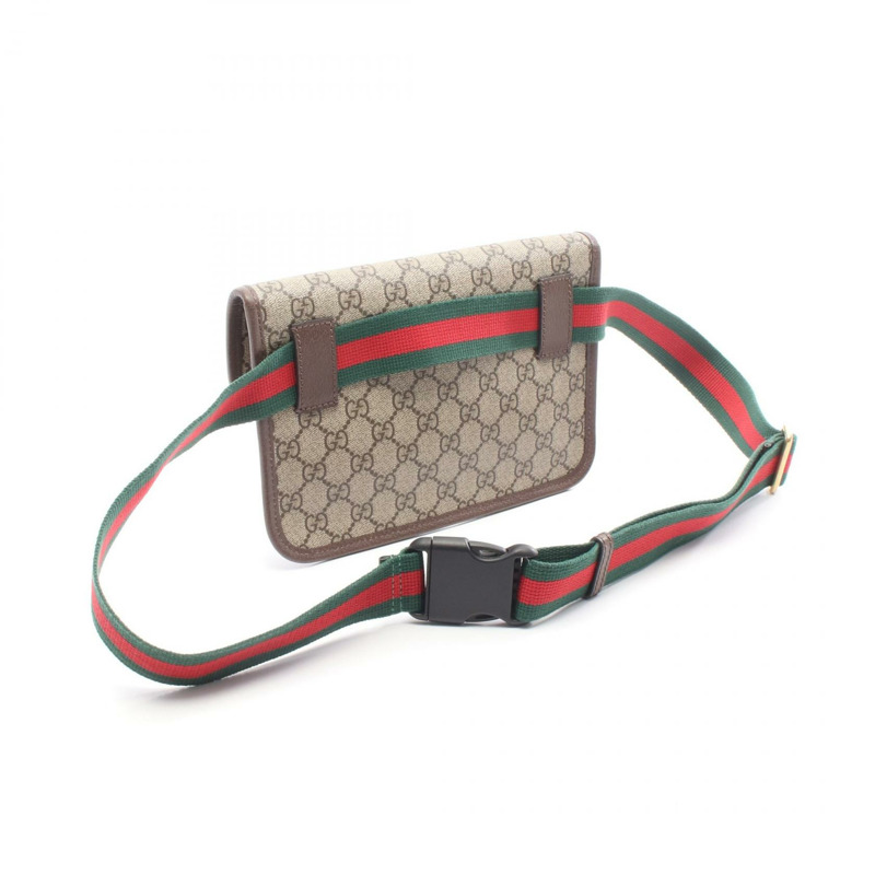 GUCCI GG Supreme Neo Vintage Sherry Line 腰包 493930 公尺棕色 二手-1