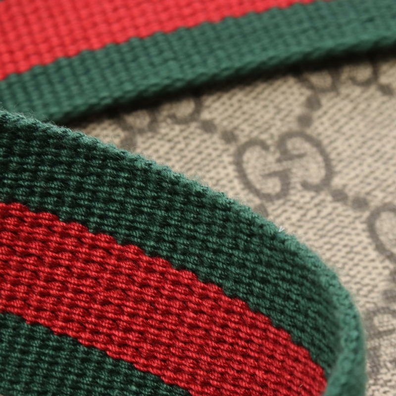 GUCCI GG Supreme Neo Vintage Sherry Line 腰包 493930 公尺棕色 二手-5