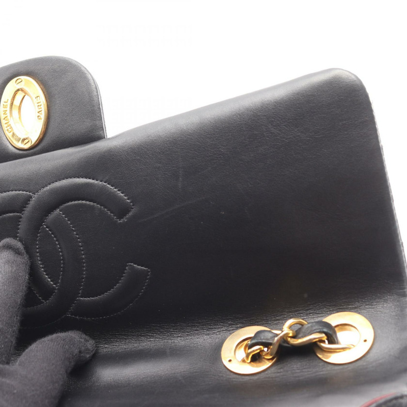 香奈兒 Jumbo Matelasse 34 鏈條肩背包 A01094 羊皮 黑色 GHW-6