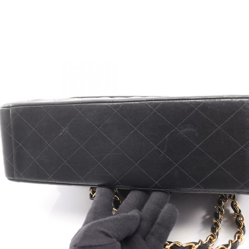 香奈兒 Jumbo Matelasse 34 鏈條肩背包 A01094 羊皮 黑色 GHW-7