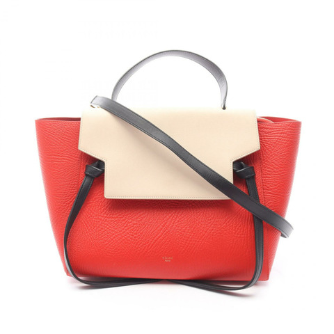 CELINE BELT BAG MINI 單肩手提包 176103 皮革 紅色 米色 黑色 二手 女士