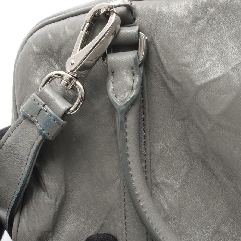PRADA 灰色二手女用單肩斜背包，皮革材質，女款-8