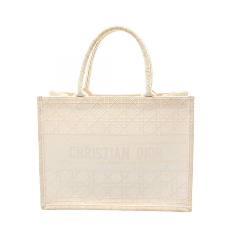 Christian Dior BOOK TOTE 中型帆布包 米色 二手 女士