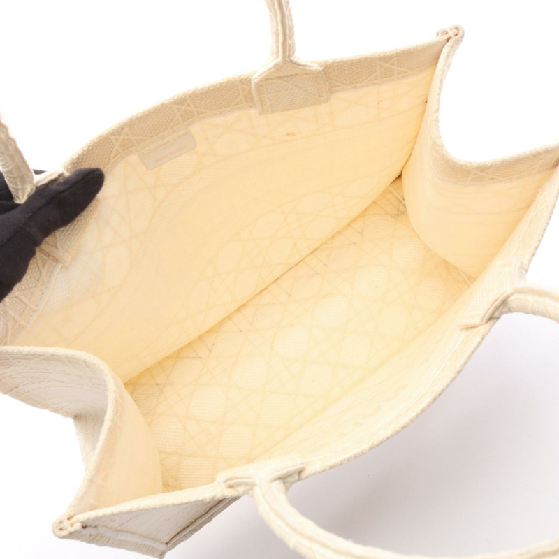 Christian Dior BOOK TOTE 中型帆布包 米色 二手 女士-2