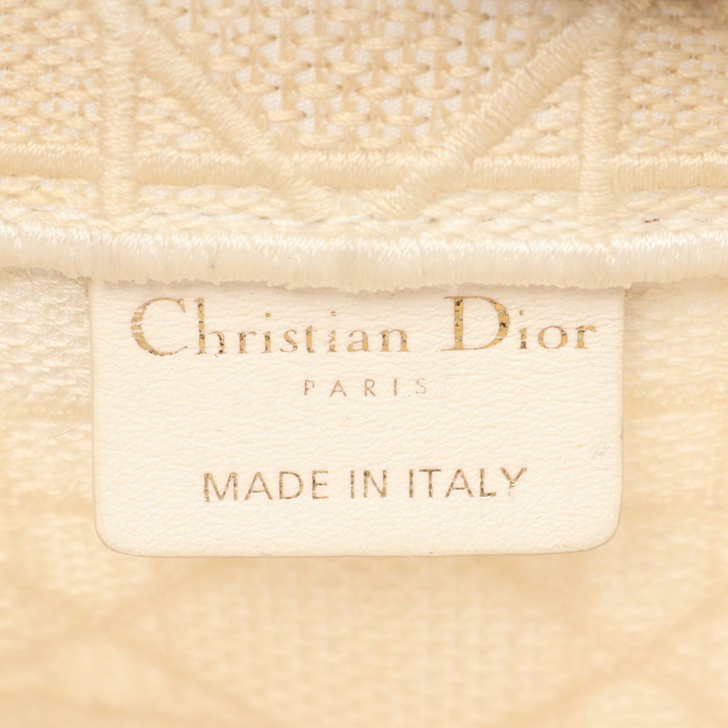 Christian Dior BOOK TOTE 中型帆布包 米色 二手 女士-3