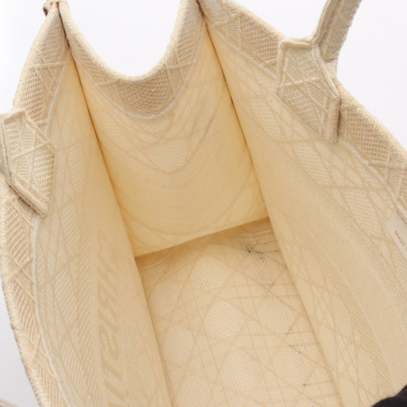 Christian Dior BOOK TOTE 中型帆布包 米色 二手 女士-5