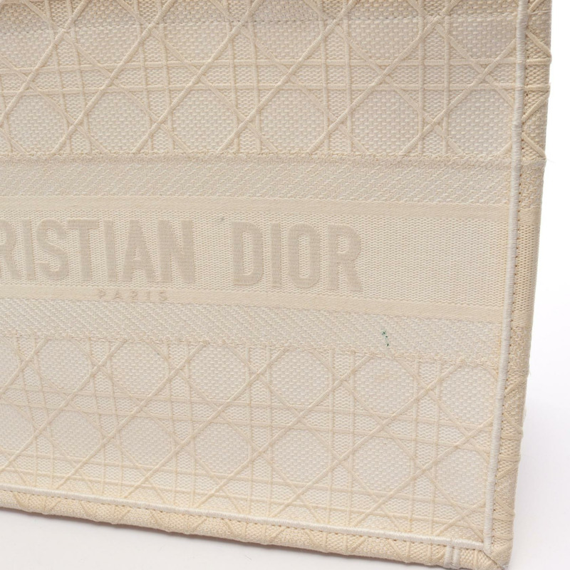 Christian Dior BOOK TOTE 中型帆布包 米色 二手 女士-6