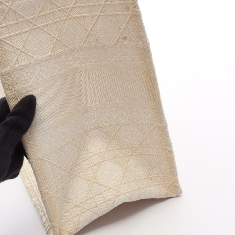 Christian Dior BOOK TOTE 中型帆布包 米色 二手 女士-10