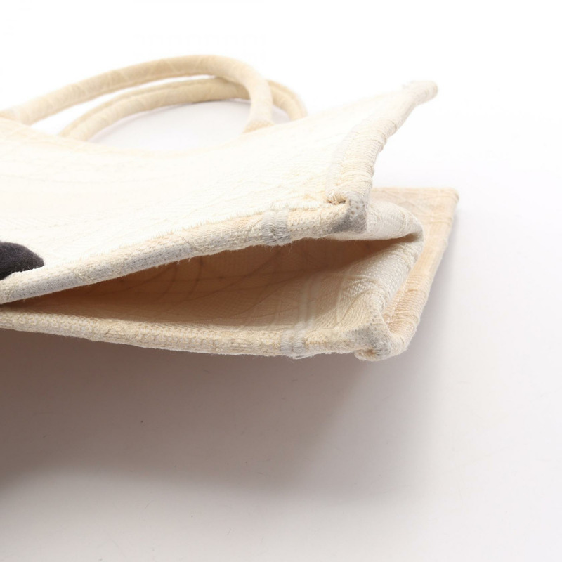 Christian Dior BOOK TOTE 中型帆布包 米色 二手 女士-11