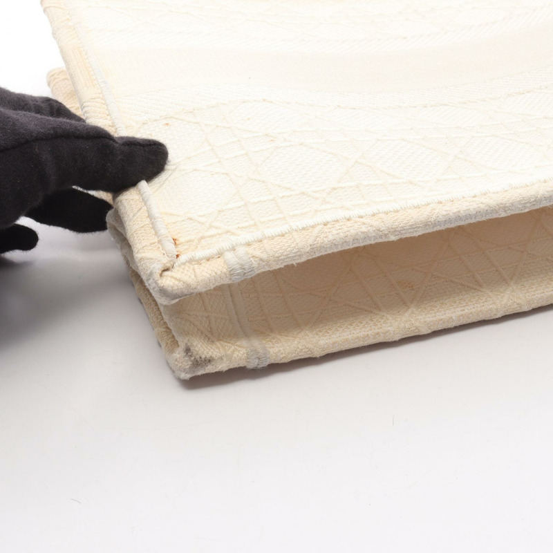 Christian Dior BOOK TOTE 中型帆布包 米色 二手 女士-12