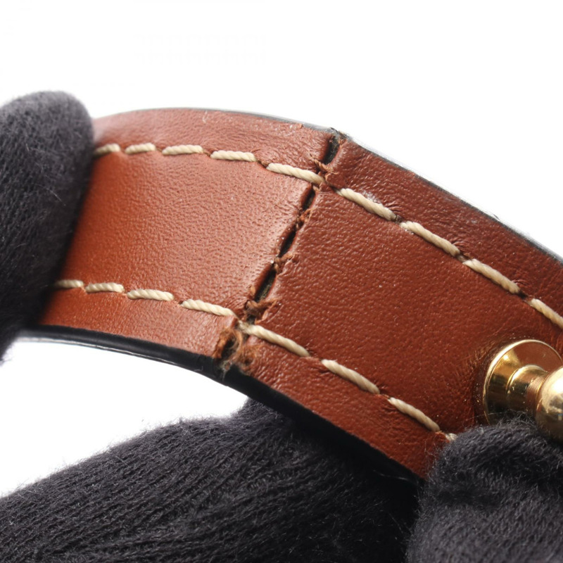 LOEWE GATE 小號肩斜背包，皮革材質，海軍藍棕色，二手女款-8