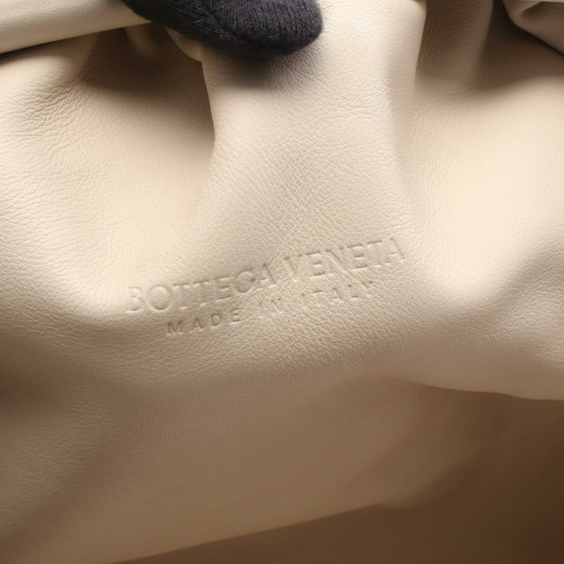 BOTTEGA VENETA 白色皮革迷你手拿包 576227 二手女士-3