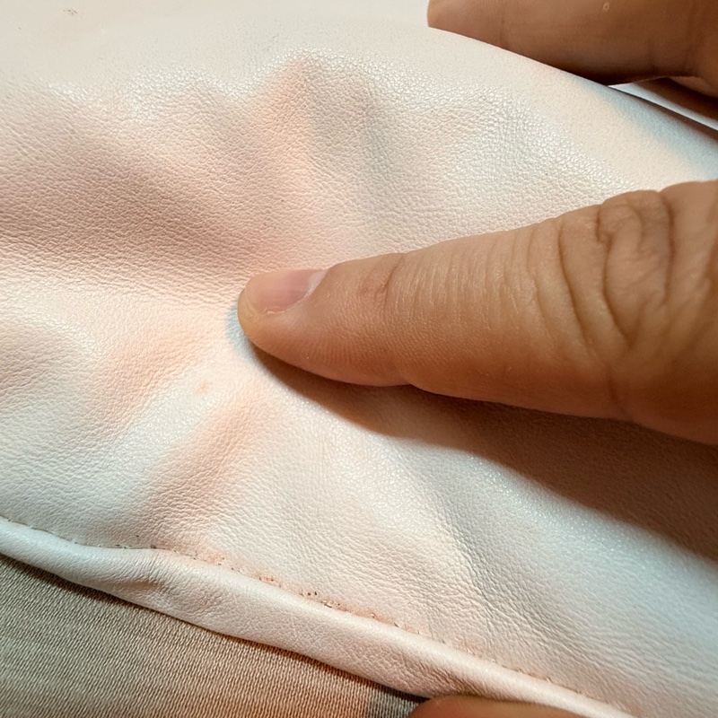 柔軟小羊皮 中古 BV包 鬆弛感 Bottega Veneta Jodie Medium 粉筆白 編織皮革 /側背/手提 最大尺寸 White-14