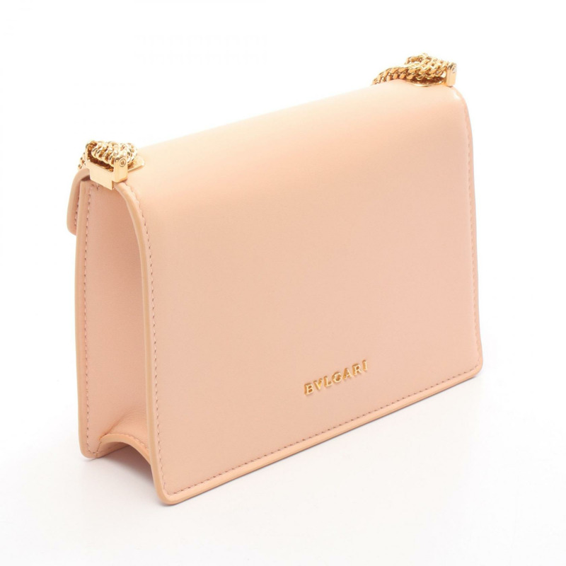 寶格麗 Serpenti Forever 鏈條單肩包，粉紅色皮革，二手女士-1