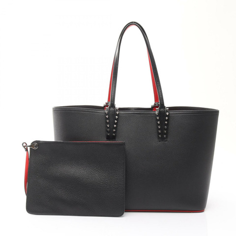 Christian Louboutin CABATA 小號手袋 3205219 黑色皮革 二手 女士