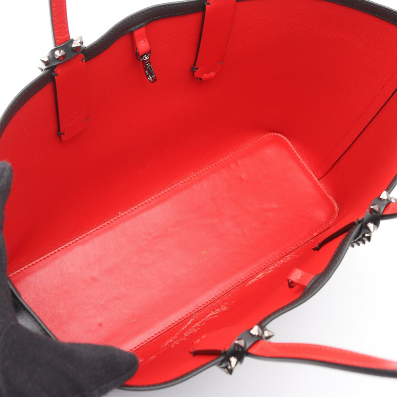 Christian Louboutin CABATA 小號手袋 3205219 黑色皮革 二手 女士-2