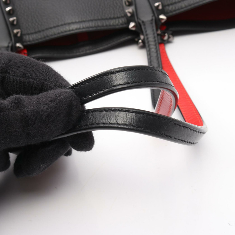 Christian Louboutin CABATA 小號手袋 3205219 黑色皮革 二手 女士-9
