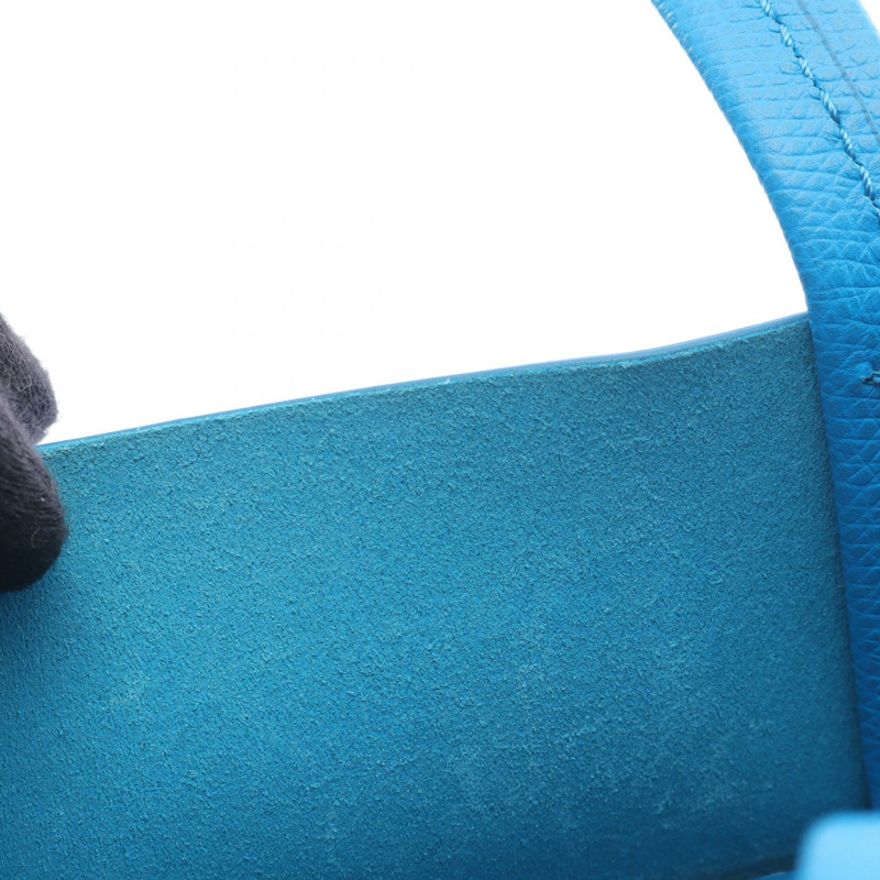 CELINE Vertical 小號 Cabas 兩用肩背手提包，皮革材質，藍色，二手女款-4