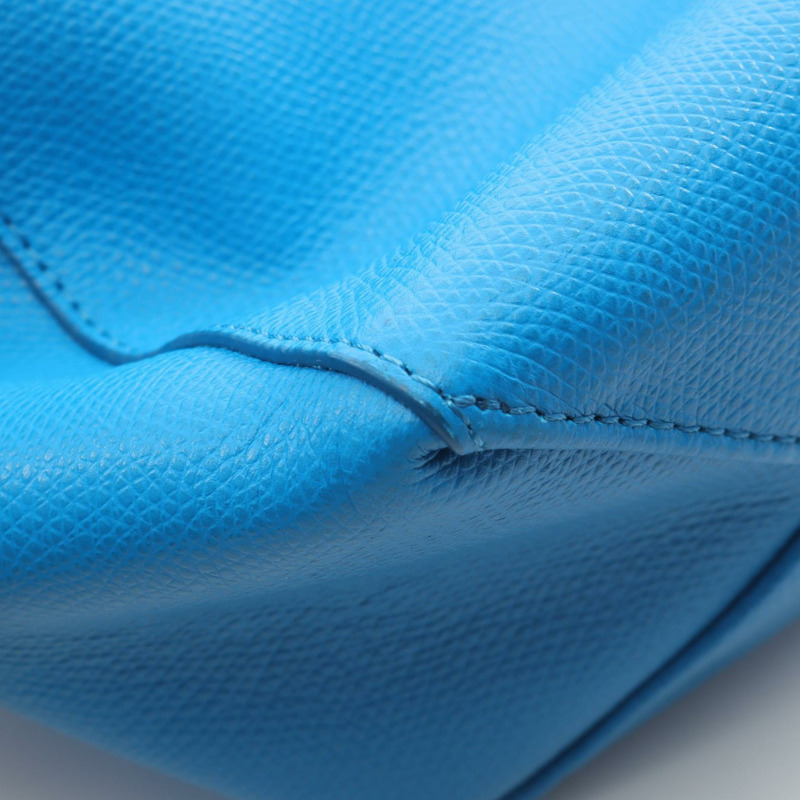 CELINE Vertical 小號 Cabas 兩用肩背手提包，皮革材質，藍色，二手女款-6