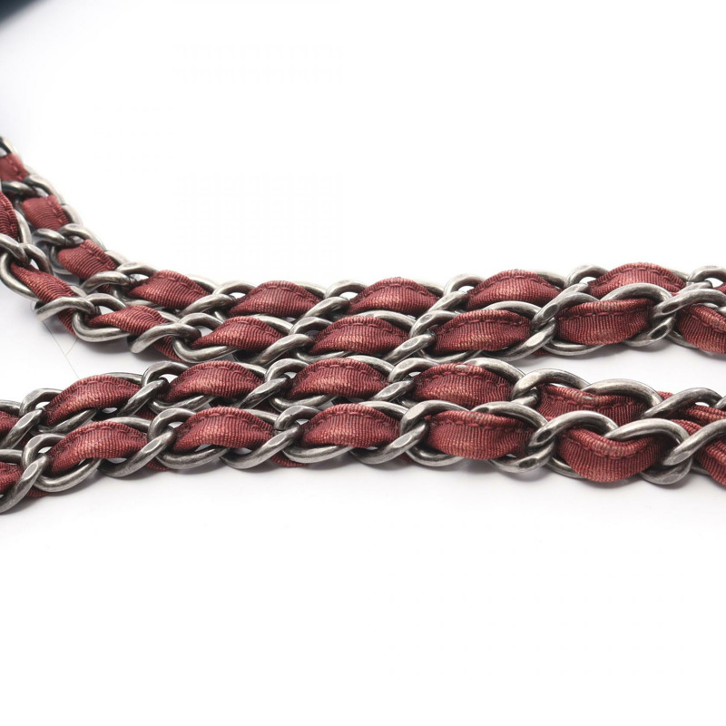 香奈兒 (CHANEL) 絎縫鏈條肩背包 A66709 羊毛皮 藍色 二手 女士 CC-14