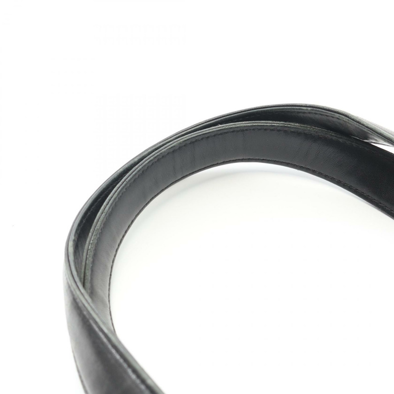 香奈兒巧克力棒手提單肩包 A17809 羊皮黑色金色五金二手女款-8